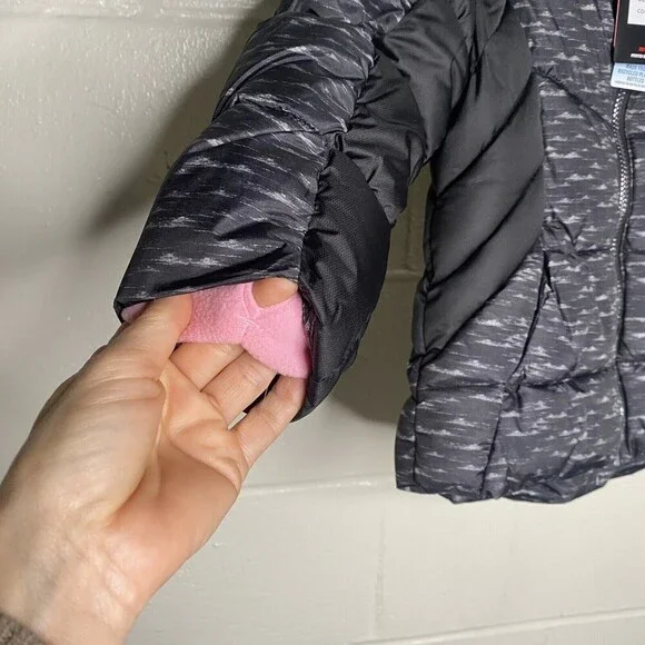 Zero Xposure Youth Girls SZ XS Winter Snowboard Coat Faux Fur Trim Pink Lined - Picture 6 of 10